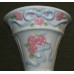 Vtg Shabby Chic Wall Pocket Planter Ribbons Roses White Blue Pink Green Country   283102503334